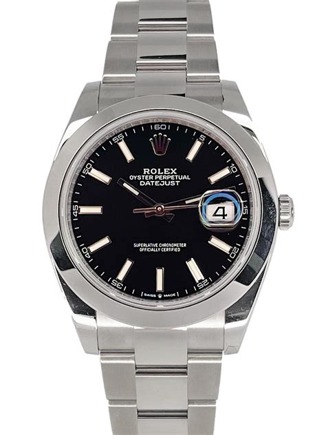 datejust rolex black dial|Rolex Datejust 126300 41mm.